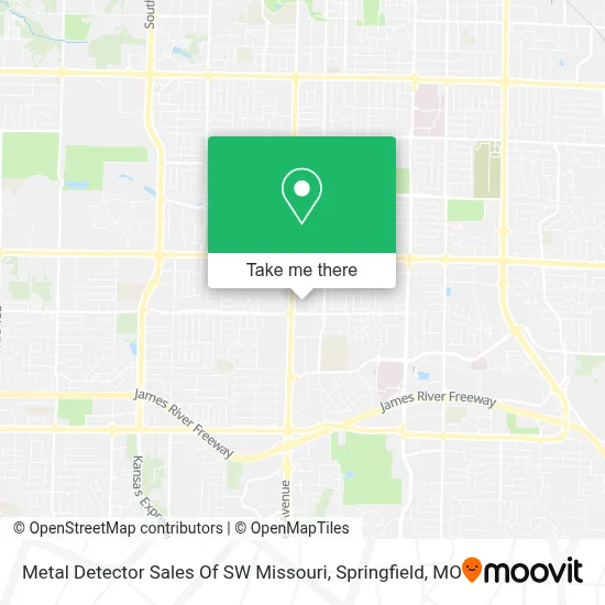 Metal Detector Sales Of SW Missouri map