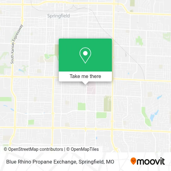 Blue Rhino Propane Exchange map