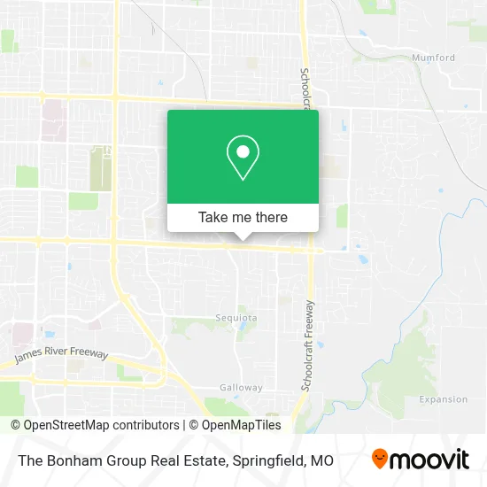 The Bonham Group Real Estate map