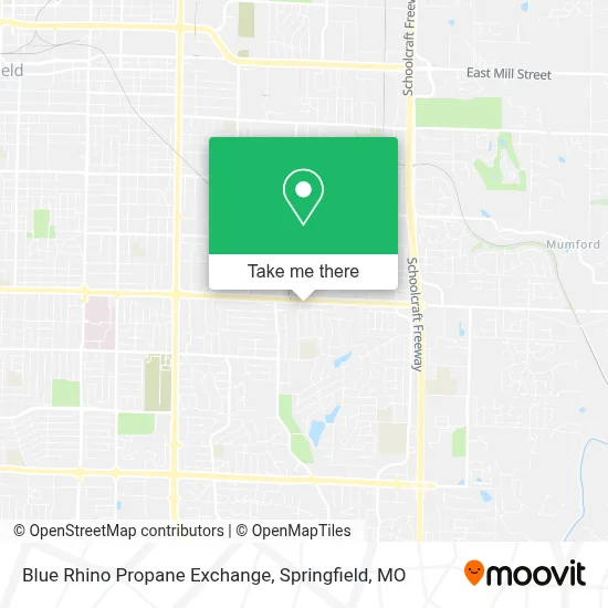 Blue Rhino Propane Exchange map