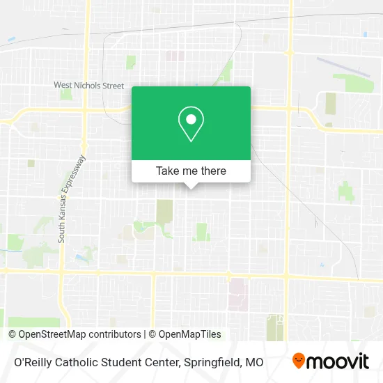 O'Reilly Catholic Student Center map
