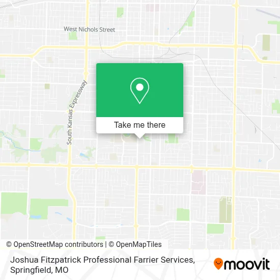Joshua Fitzpatrick Professional Farrier Services map