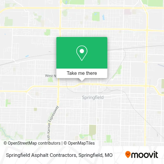 Springfield Asphalt Contractors map