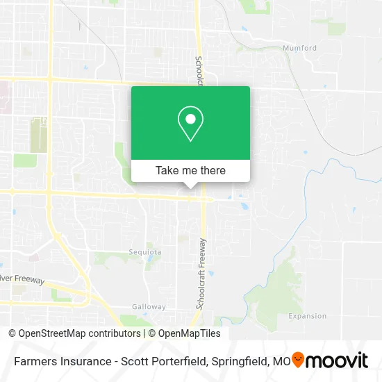 Farmers Insurance - Scott Porterfield map