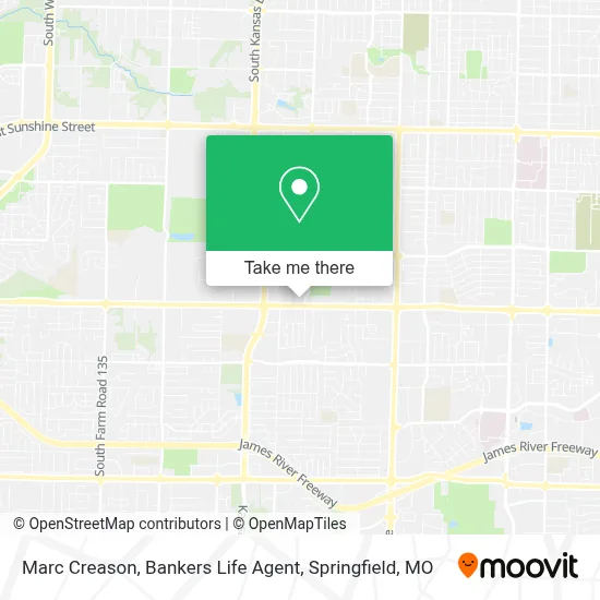 Marc Creason, Bankers Life Agent map
