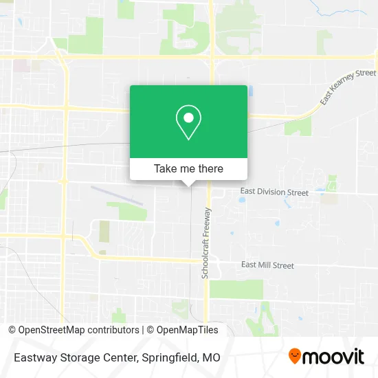 Eastway Storage Center map