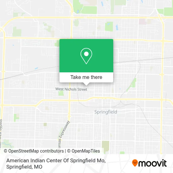 American Indian Center Of Springfield Mo map