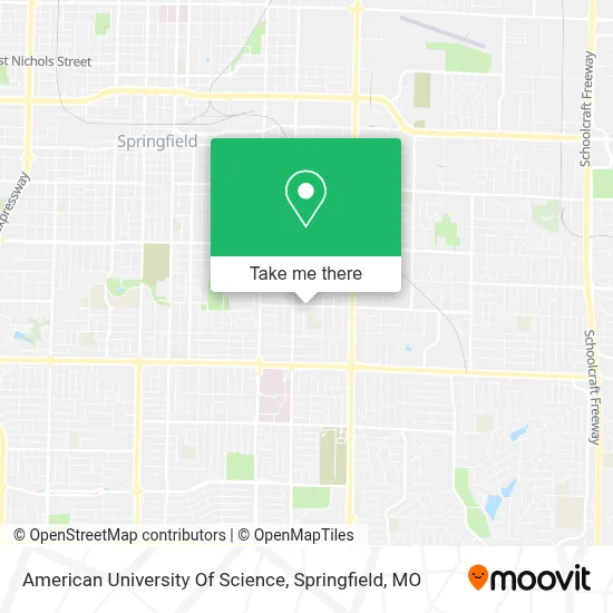 American University Of Science map