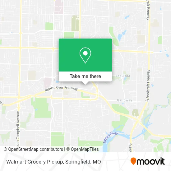 Walmart Grocery Pickup map