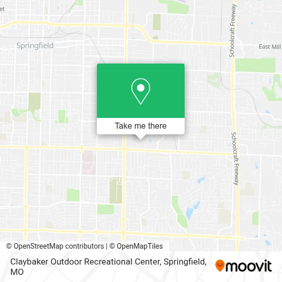 Claybaker Outdoor Recreational Center map
