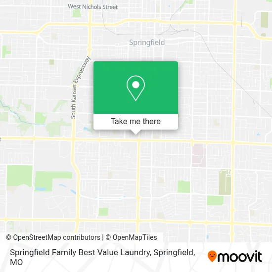 Springfield Family Best Value Laundry map