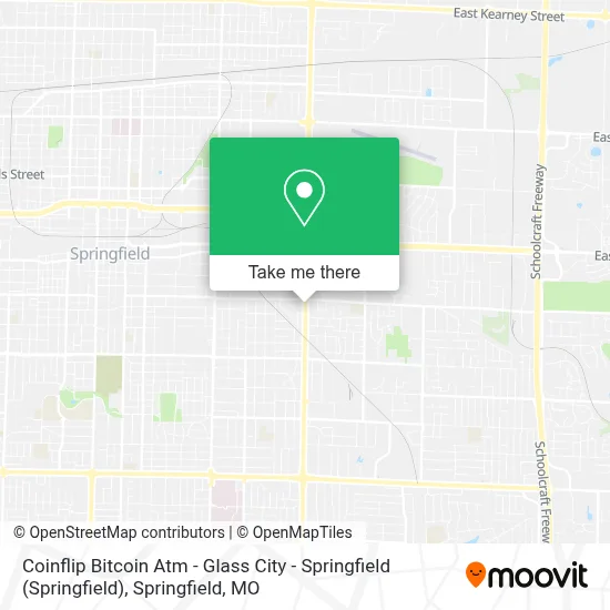 Coinflip Bitcoin Atm - Glass City - Springfield map