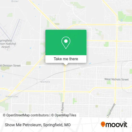 Show Me Petroleum map
