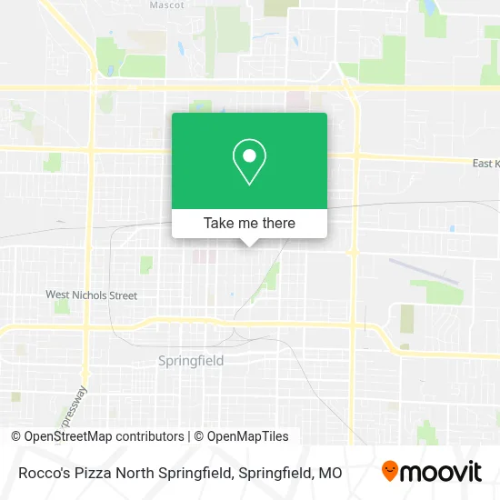 Mapa de Rocco's Pizza North Springfield