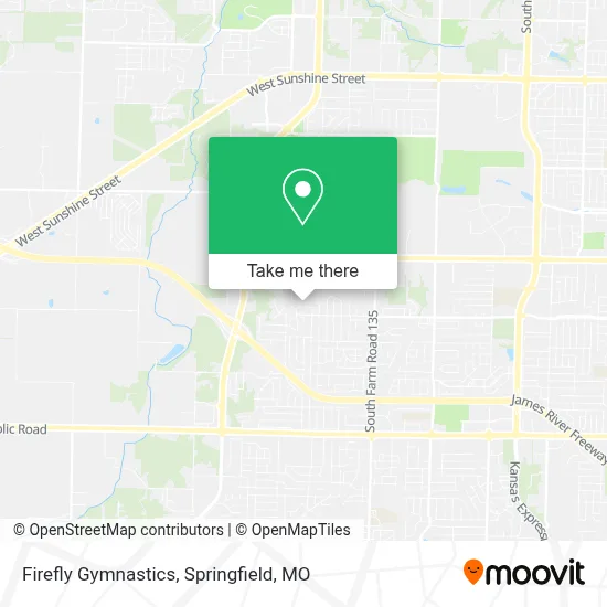Firefly Gymnastics map