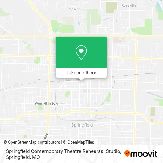 Springfield Contemporary Theatre Rehearsal Studio map