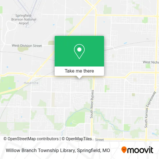 Willow Branch Township Library map