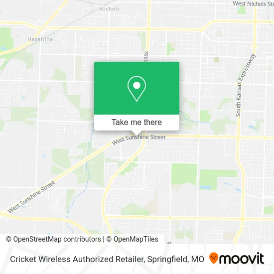 Cricket Wireless Authorized Retailer map