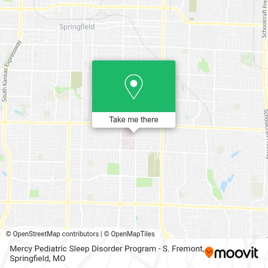 Mercy Pediatric Sleep Disorder Program - S. Fremont map
