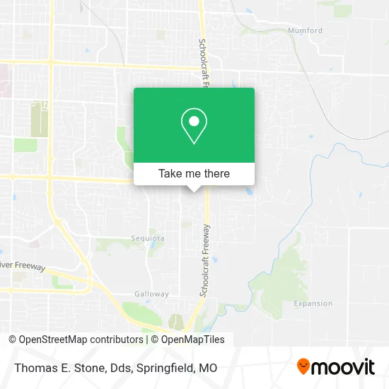 Thomas E. Stone, Dds map