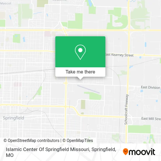 Islamic Center Of Springfield Missouri map