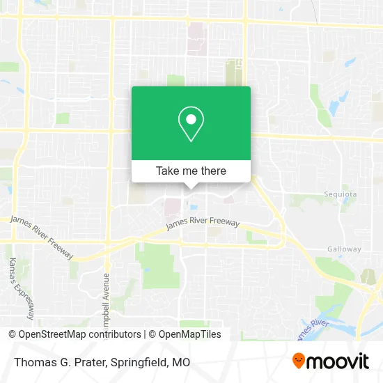 Thomas G. Prater map