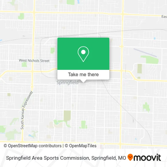 Springfield Area Sports Commission map