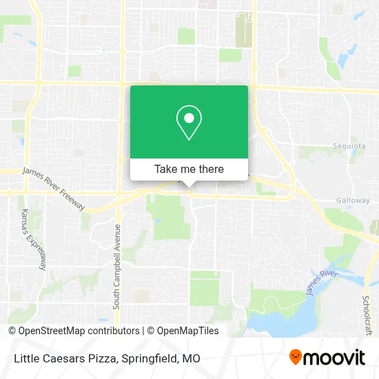 Little Caesars Pizza map