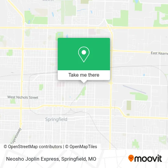 Neosho Joplin Express map