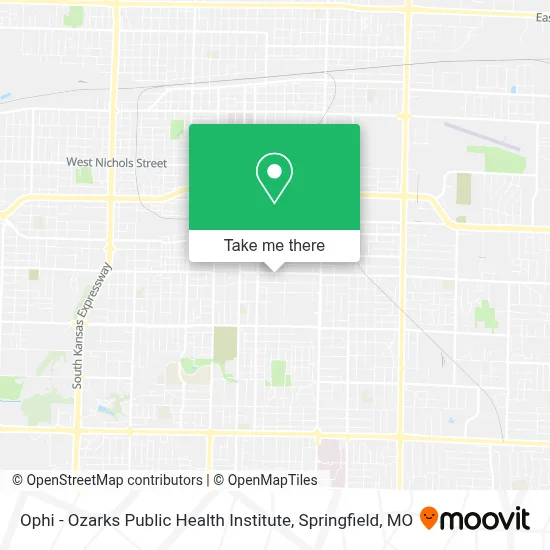 Ophi - Ozarks Public Health Institute map
