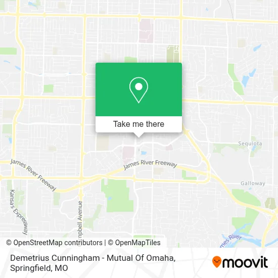 Demetrius Cunningham - Mutual Of Omaha map