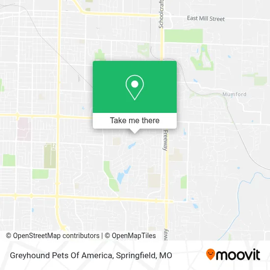 Greyhound Pets Of America map