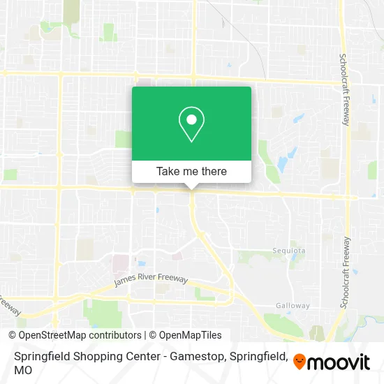 Springfield Shopping Center - Gamestop map