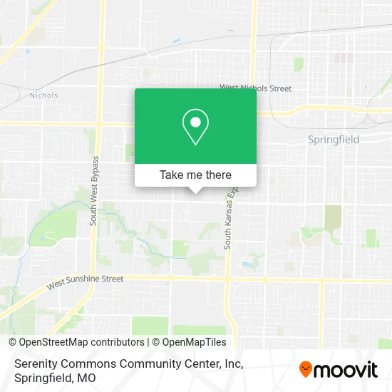 Serenity Commons Community Center, Inc map