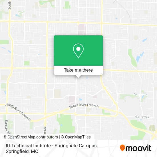 Itt Technical Institute - Springfield Campus map