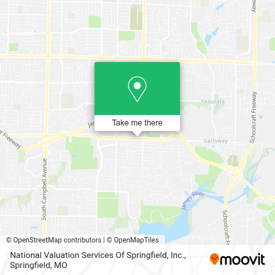 National Valuation Services Of Springfield, Inc. map