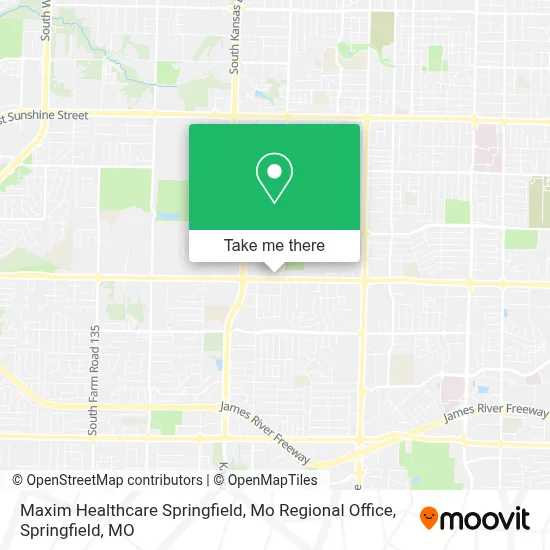 Maxim Healthcare Springfield, Mo Regional Office map