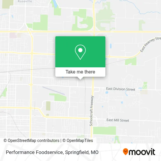 Performance Foodservice map