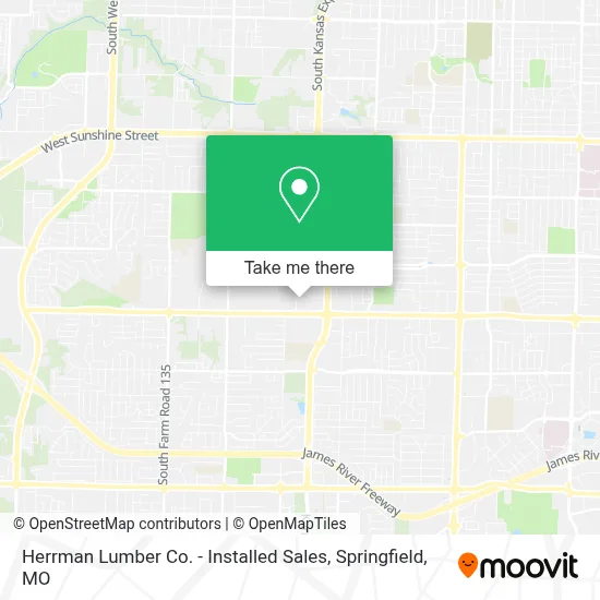 Herrman Lumber Co. - Installed Sales map