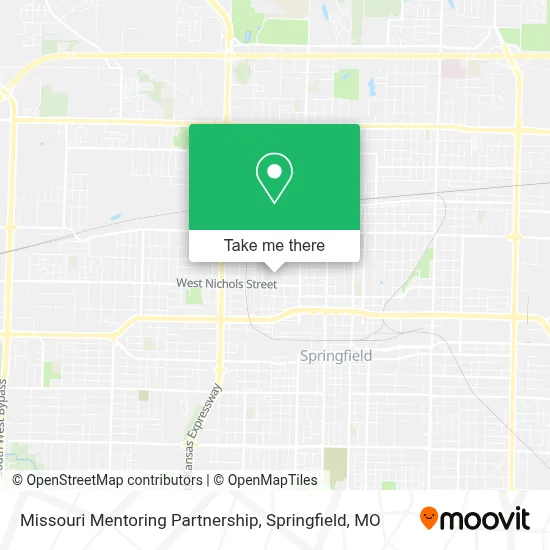 Missouri Mentoring Partnership map