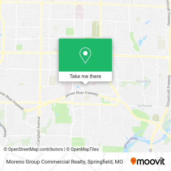 Moreno Group Commercial Realty map
