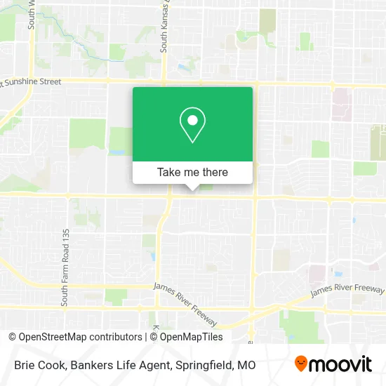 Brie Cook, Bankers Life Agent map