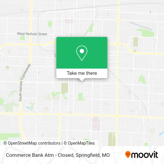 Commerce Bank Atm - Closed map