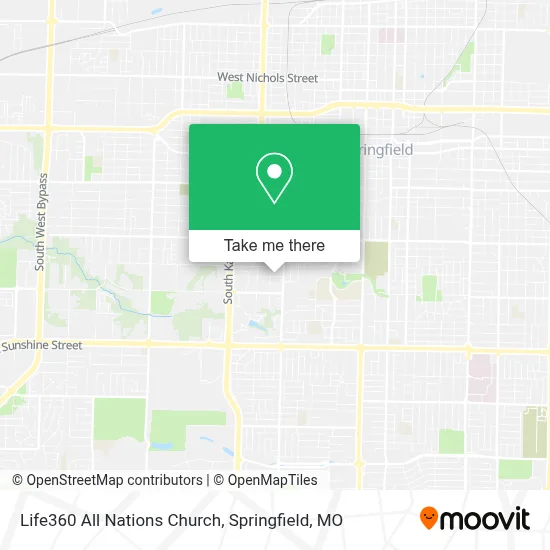 Life360 All Nations Church map