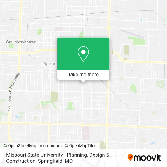 Missouri State University - Planning, Design & Construction map