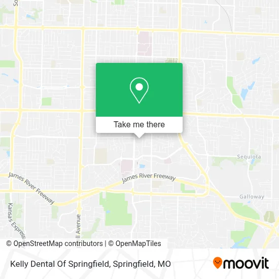 Kelly Dental Of Springfield map