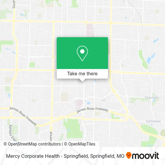 Mercy Corporate Health - Springfield map