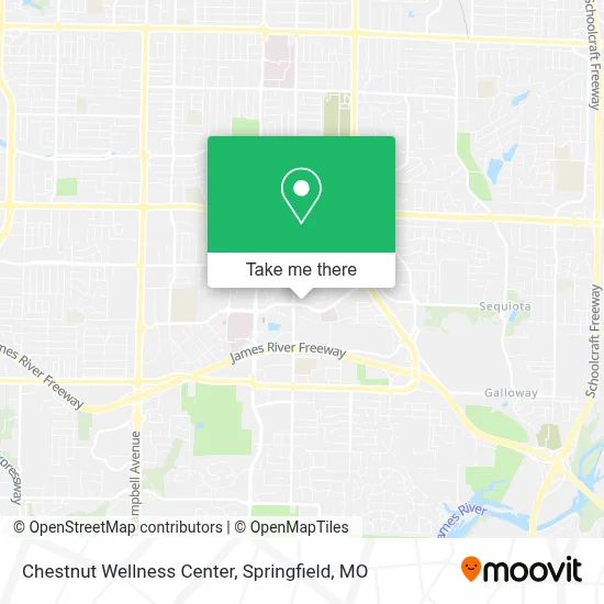 Chestnut Wellness Center map