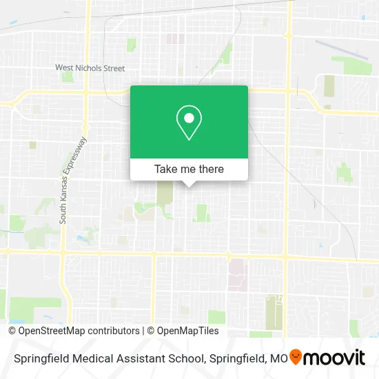 Springfield Medical Assistant School map