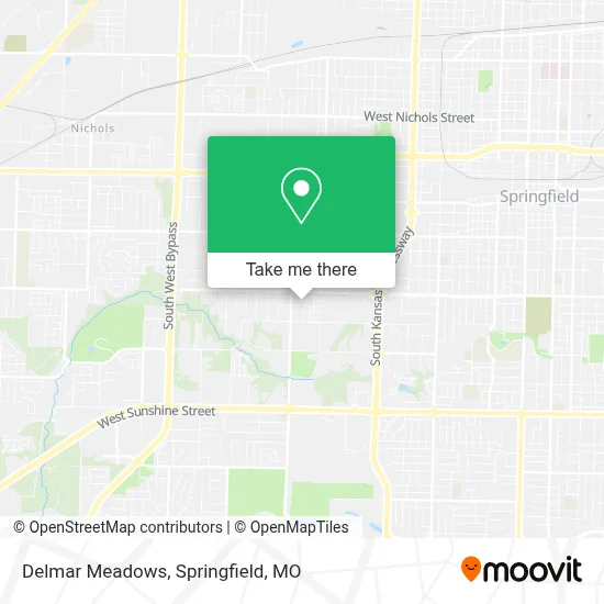 Delmar Meadows map